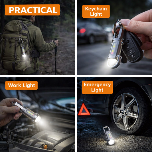 Outdoor Mini Flashlight Portable 1200Lm Flashlights 1000Mah Type-C Flashlight for Long Standby Life Waterproof