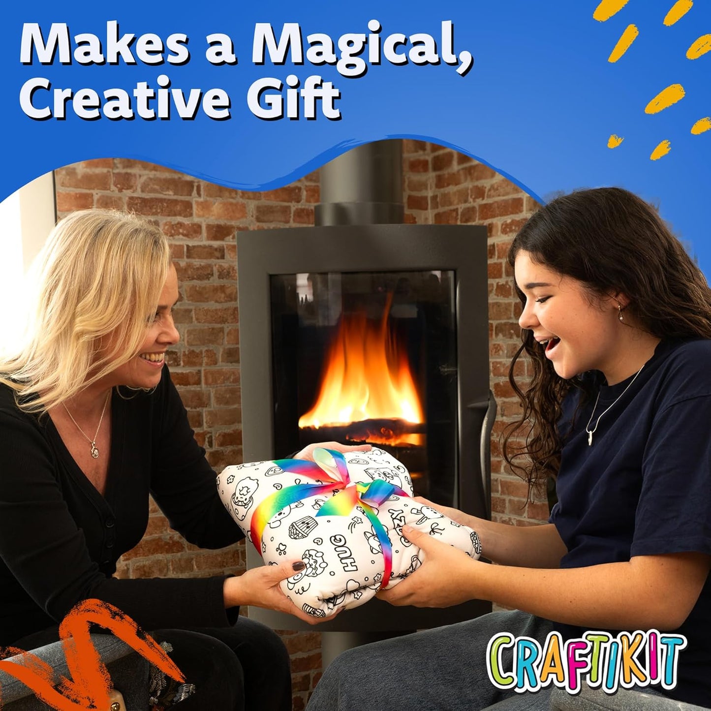 Cozy Coloring Blanket for Kids & Adults -15 Markers | 40" X 60", Fabric Markers Included, Permanent Vibrant Sherpa Fleece Design, Ages 3+, Machine Washable, Gift Wrapped