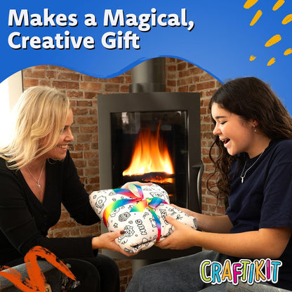 Cozy Coloring Blanket for Kids & Adults -15 Markers | 40" X 60", Fabric Markers Included, Permanent Vibrant Sherpa Fleece Design, Ages 3+, Machine Washable, Gift Wrapped
