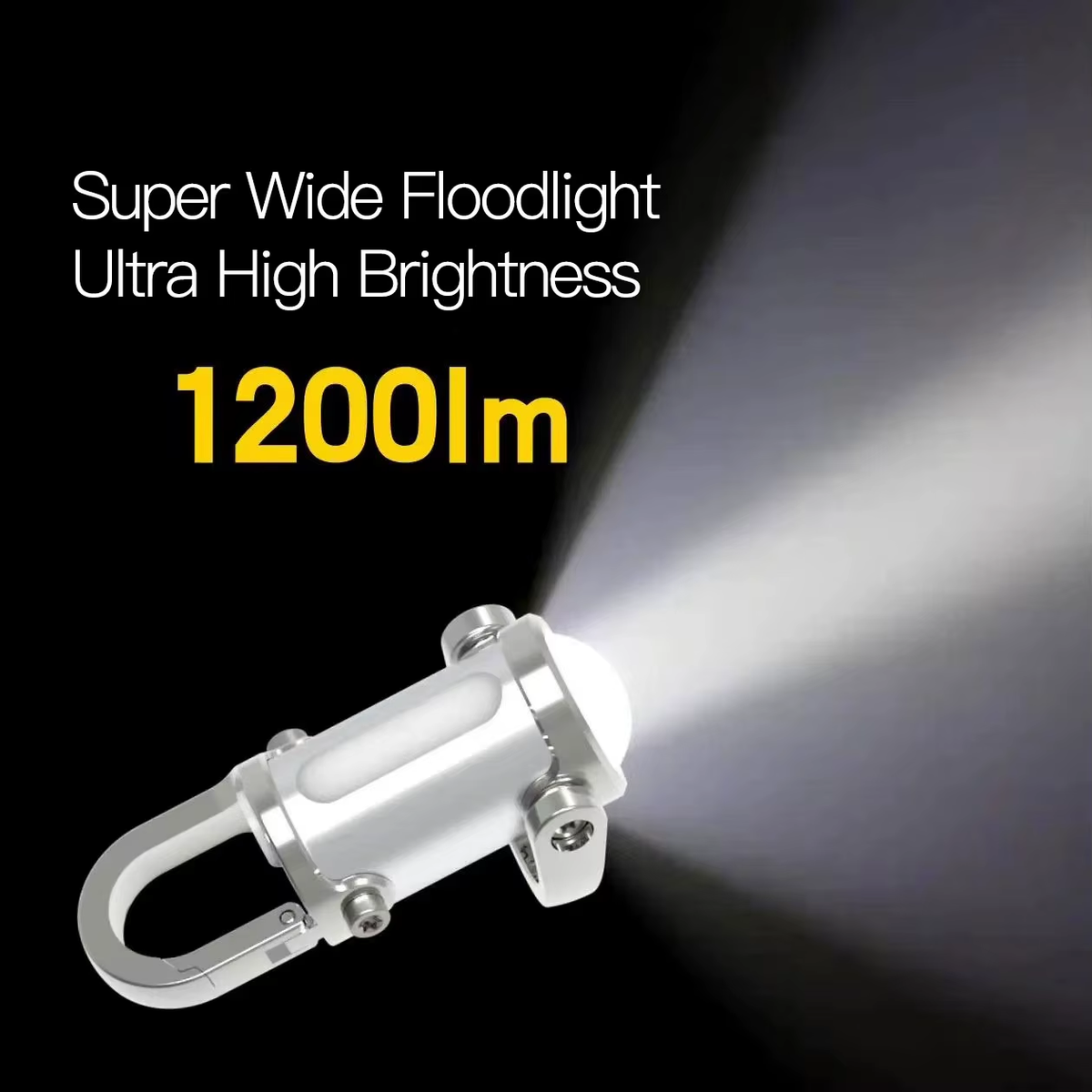 Outdoor Mini Flashlight Portable 1200Lm Flashlights 1000Mah Type-C Flashlight for Long Standby Life Waterproof