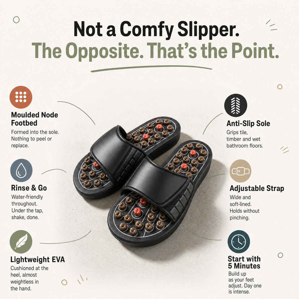 Pebbl Soles™ - Massage Slippers